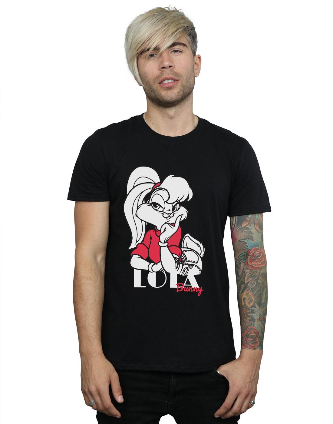 Black - Lifestyle - Looney Tunes Mens Classic Lola Bunny Cotton T-Shirt