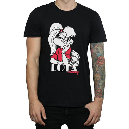 Black - Front - Looney Tunes Mens Classic Lola Bunny Cotton T-Shirt