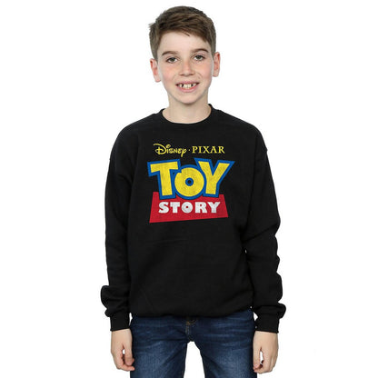 Black - Back - Toy Story Boys Logo Cotton Sweatshirt
