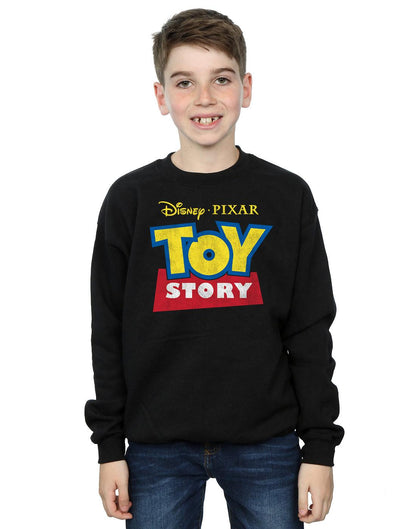 Black - Lifestyle - Toy Story Boys Logo Cotton Sweatshirt