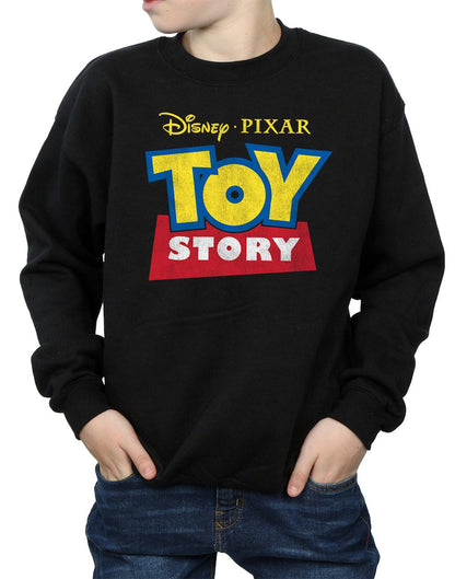 Black - Pack Shot - Toy Story Boys Logo Cotton Sweatshirt
