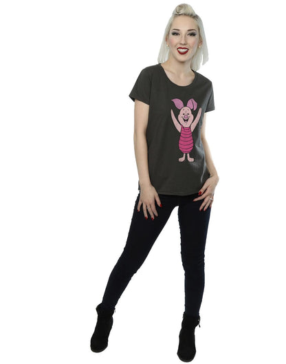Light Graphite - Lifestyle - Winnie the Pooh Womens-Ladies Piglet Heather T-Shirt
