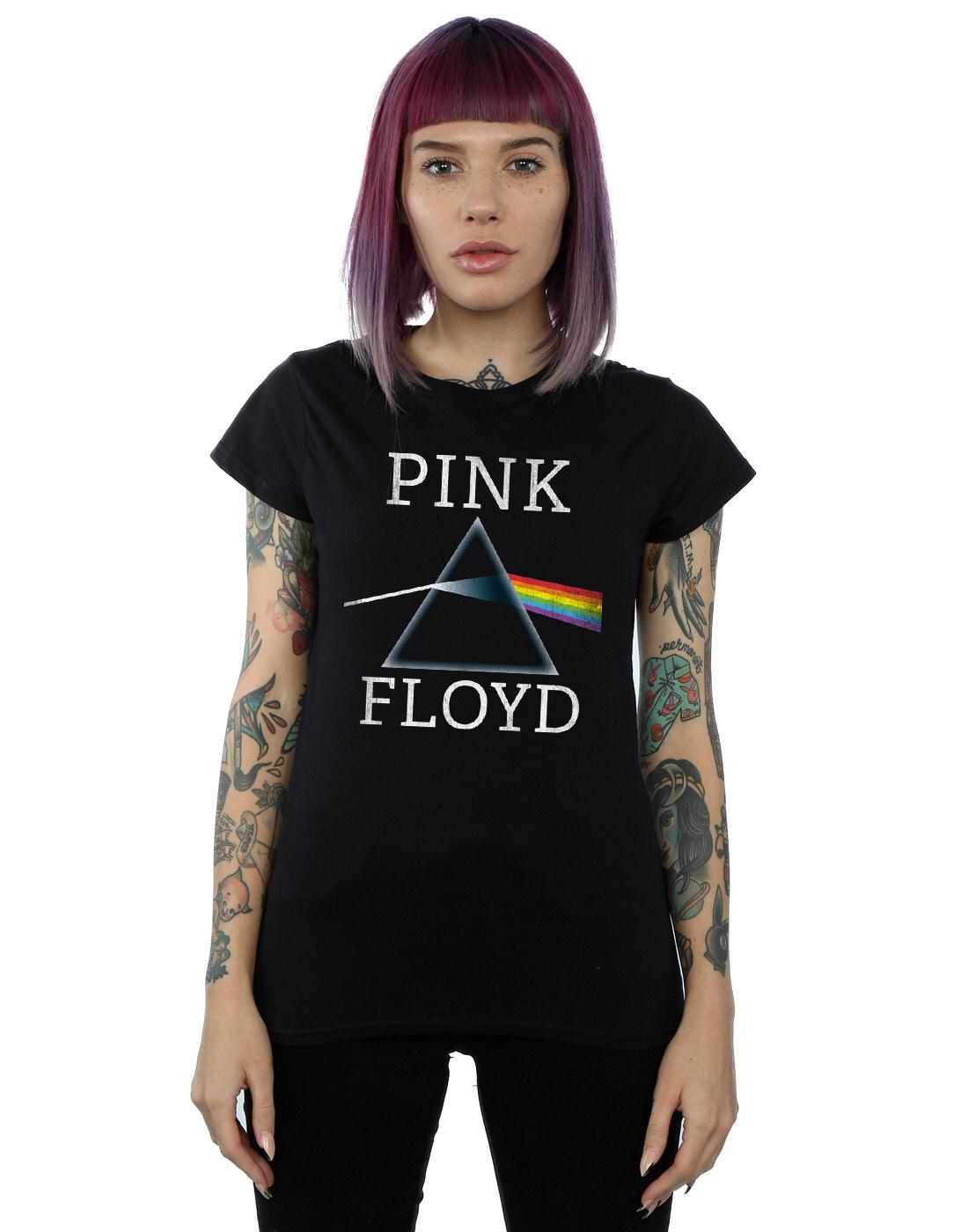 Black - Lifestyle - Pink Floyd Womens-Ladies Dark Side Of The Moon Prism Cotton T-Shirt