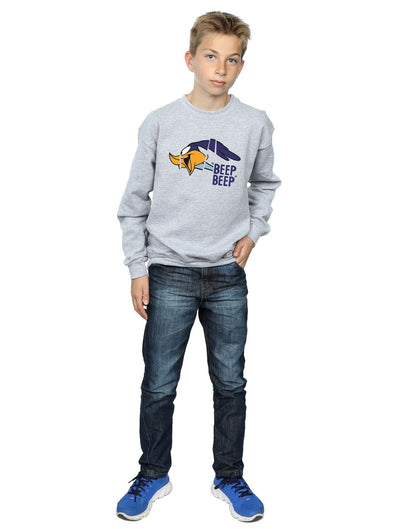 Sports Grey - Lifestyle - Looney Tunes Boys Beep Beep Road Runner Cotton Sweatshirt