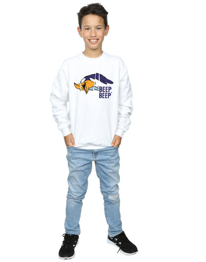 White - Lifestyle - Looney Tunes Boys Beep Beep Road Runner Cotton Sweatshirt