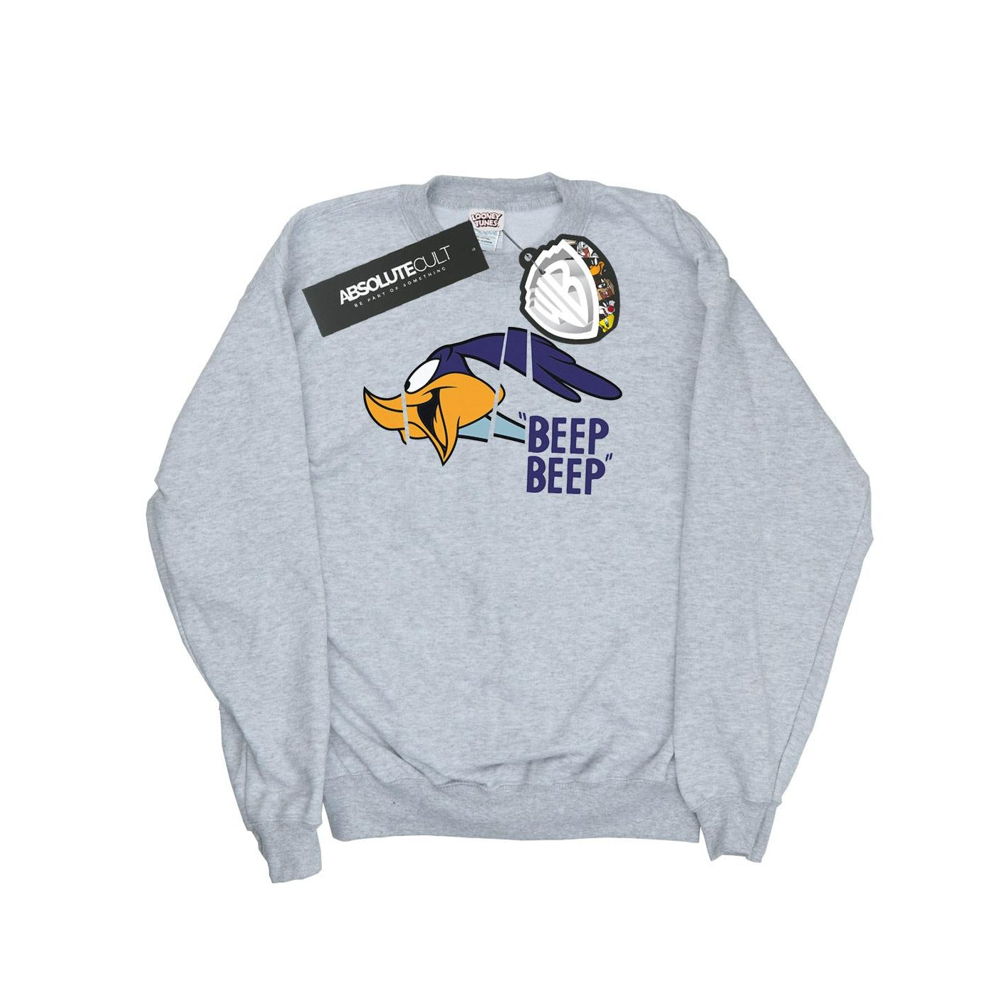 Sports Grey - Front - Looney Tunes Boys Beep Beep Road Runner Cotton Sweatshirt