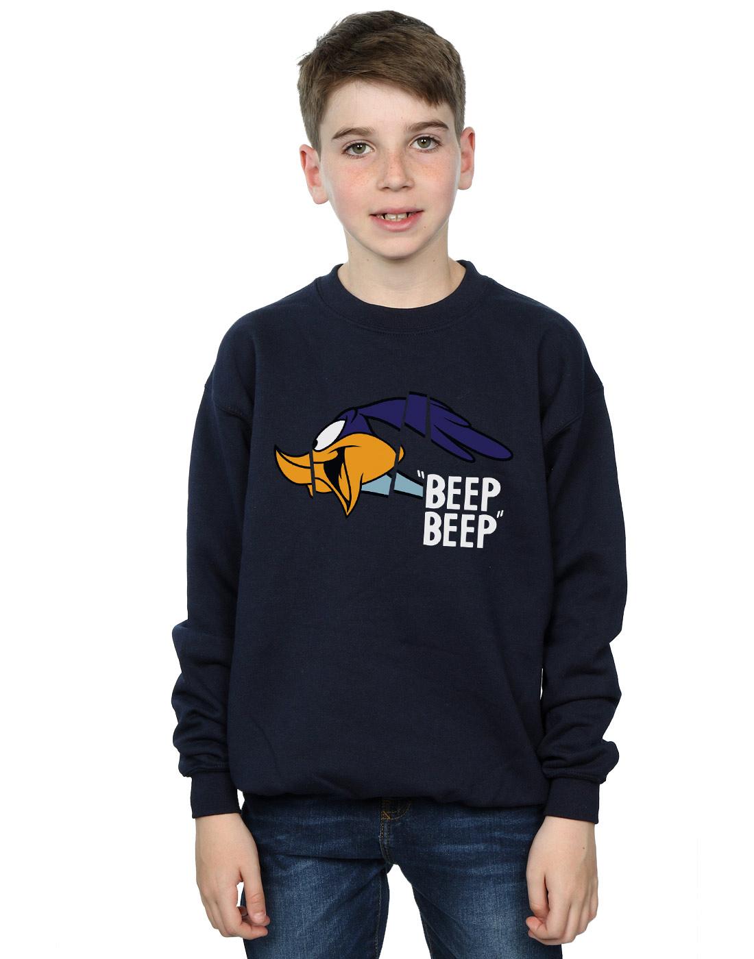 Navy Blue - Lifestyle - Looney Tunes Boys Beep Beep Road Runner Cotton Sweatshirt