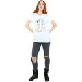 White - Side - 101 Dalmatians Womens-Ladies Pongo And Perdita Cotton Boyfriend T-Shirt