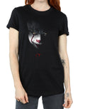 Black - Pack Shot - It Womens-Ladies Pennywise Stare Cotton Boyfriend T-Shirt