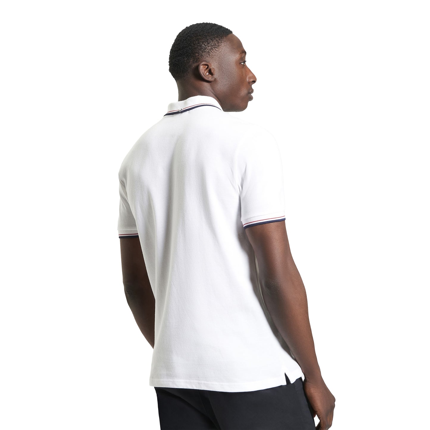 White - Back - Ben Sherman Mens Signature Pique Polo Shirt