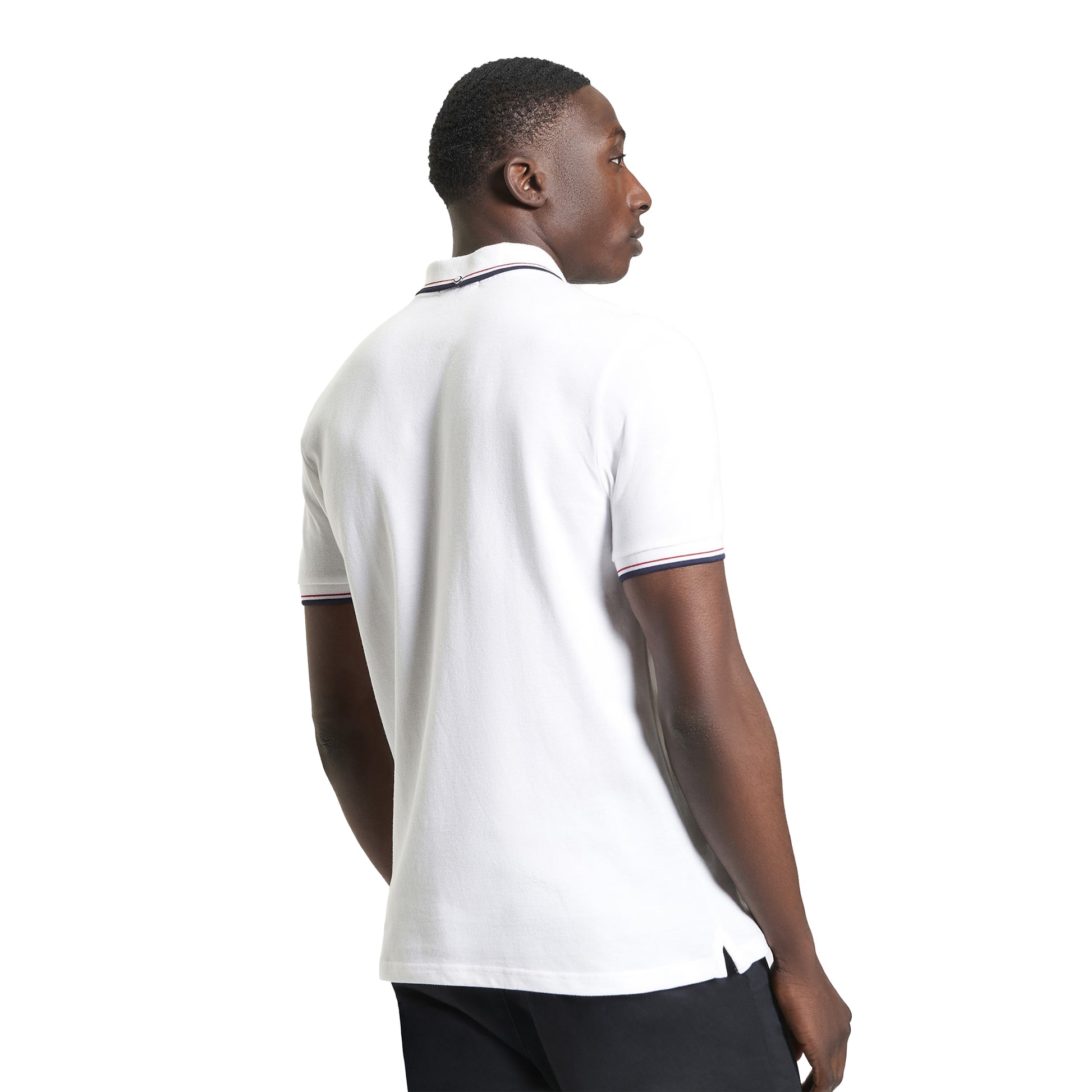 White - Back - Ben Sherman Mens Signature Pique Polo Shirt