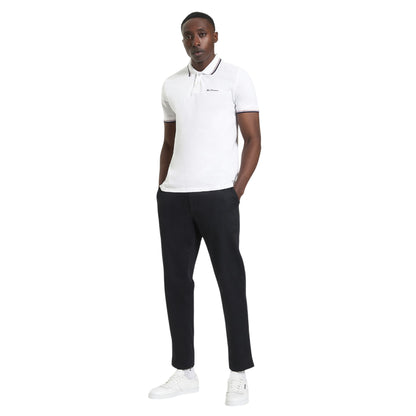 White - Lifestyle - Ben Sherman Mens Signature Pique Polo Shirt