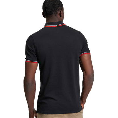 Black - Back - Ben Sherman Mens Signature Pique Polo Shirt