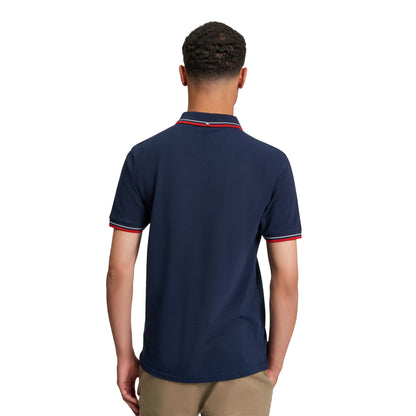 Dark Navy - Back - Ben Sherman Mens Signature Pique Polo Shirt