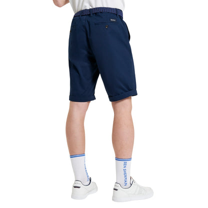 Dark Navy - Back - Ben Sherman Mens Signature Chino Shorts