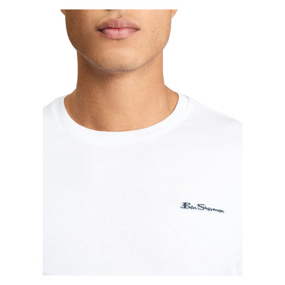 White - Side - Ben Sherman Mens Signature T-Shirt