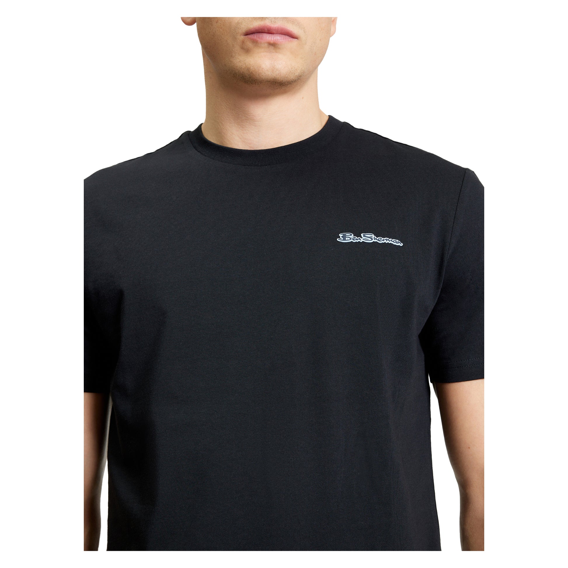 Black - Side - Ben Sherman Mens Signature T-Shirt