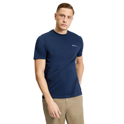 Dark Navy - Front - Ben Sherman Mens Signature T-Shirt