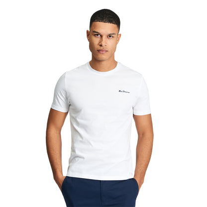White - Front - Ben Sherman Mens Signature T-Shirt