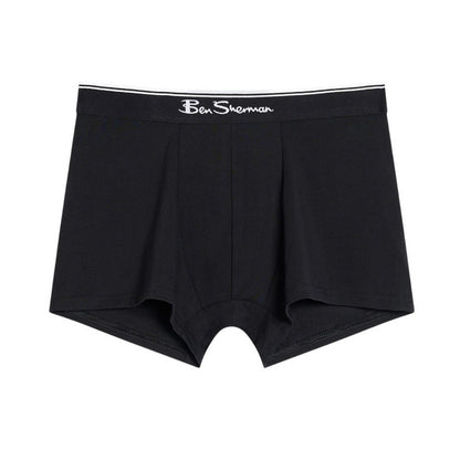 Black - Back - Ben Sherman Mens Mod Signature Stripes Boxer Shorts (Pack of 3)