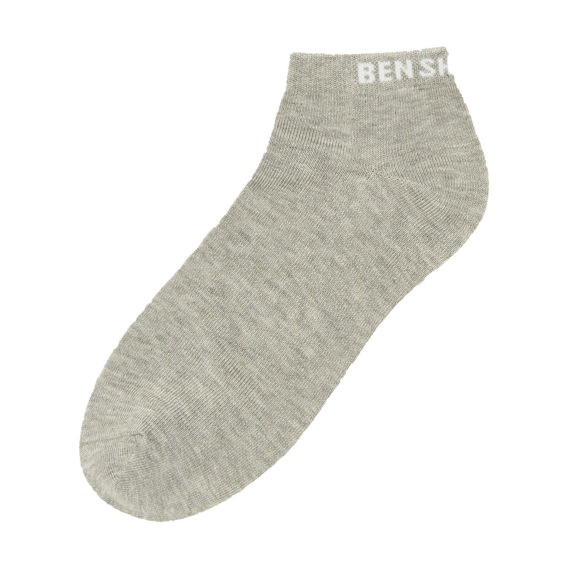 Black-White-Grey - Back - Ben Sherman Unisex Adult Trainer Socks (Pack of 3)