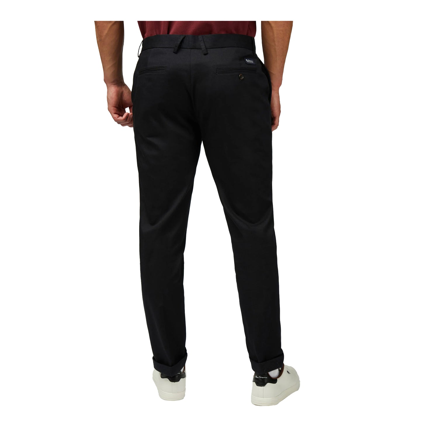 Black - Back - Ben Sherman Mens Signature Stretch Slim Chinos