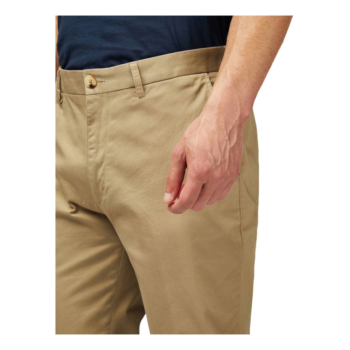 Stone - Side - Ben Sherman Mens Signature Stretch Slim Chinos