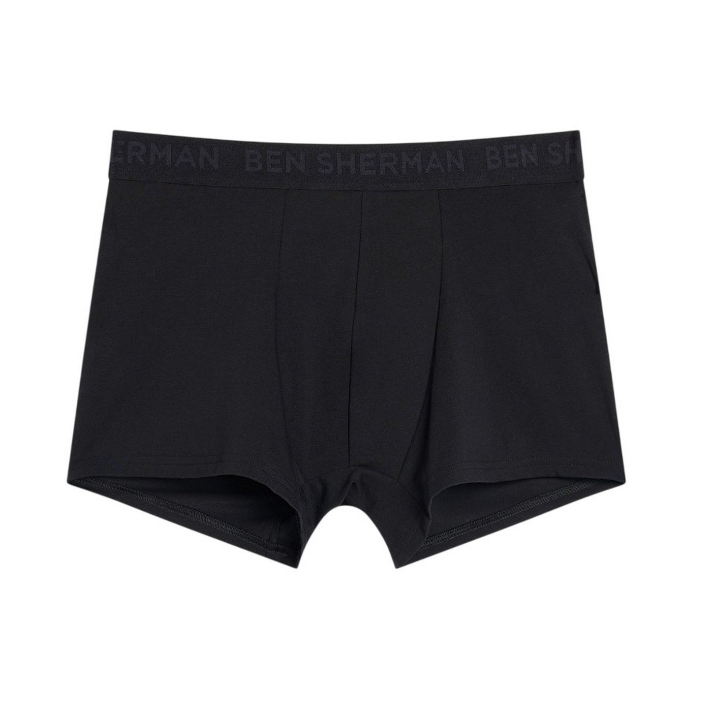 Black - Back - Ben Sherman Mens Tonal Boxer Shorts (Pack of 3)