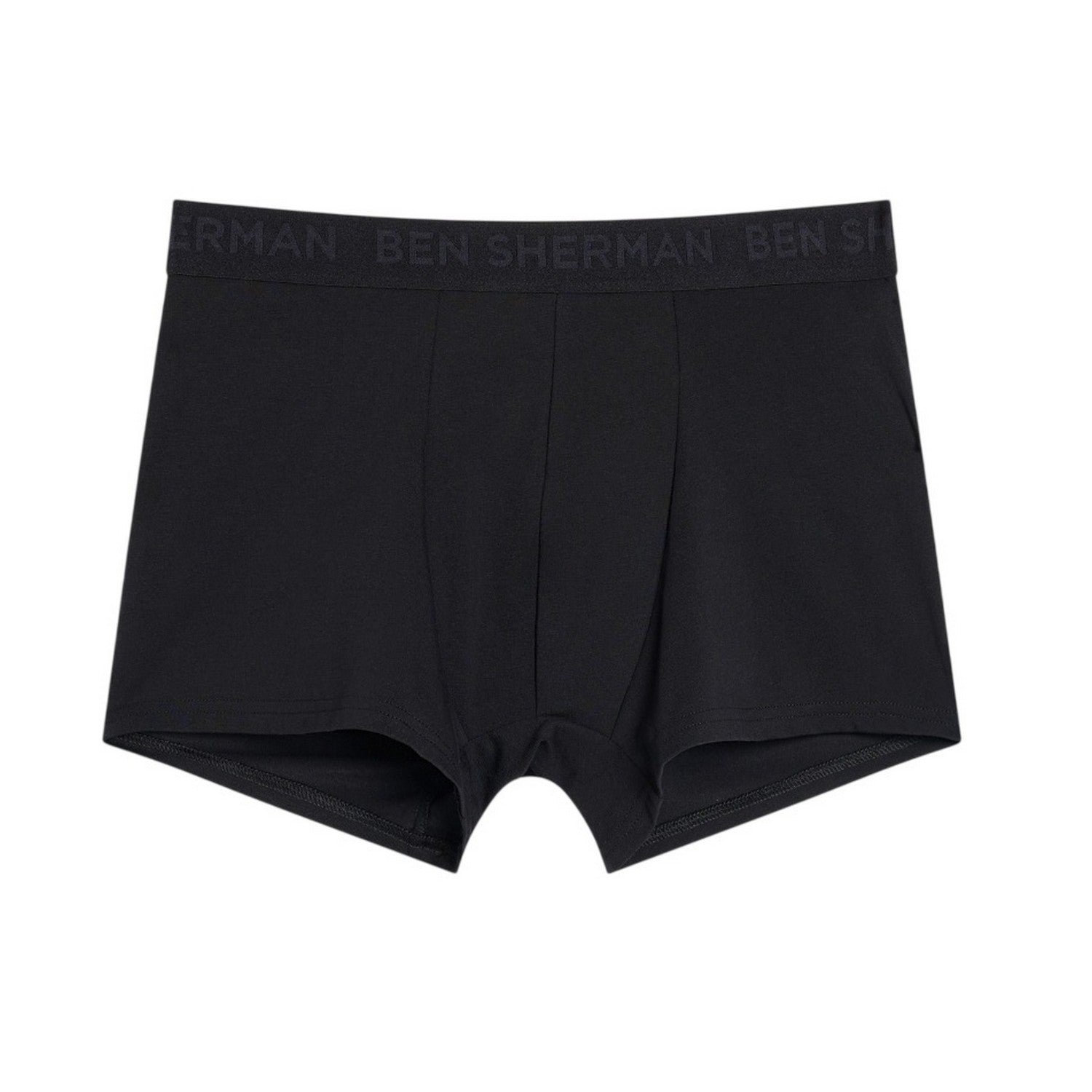 Black - Back - Ben Sherman Mens Tonal Boxer Shorts (Pack of 3)