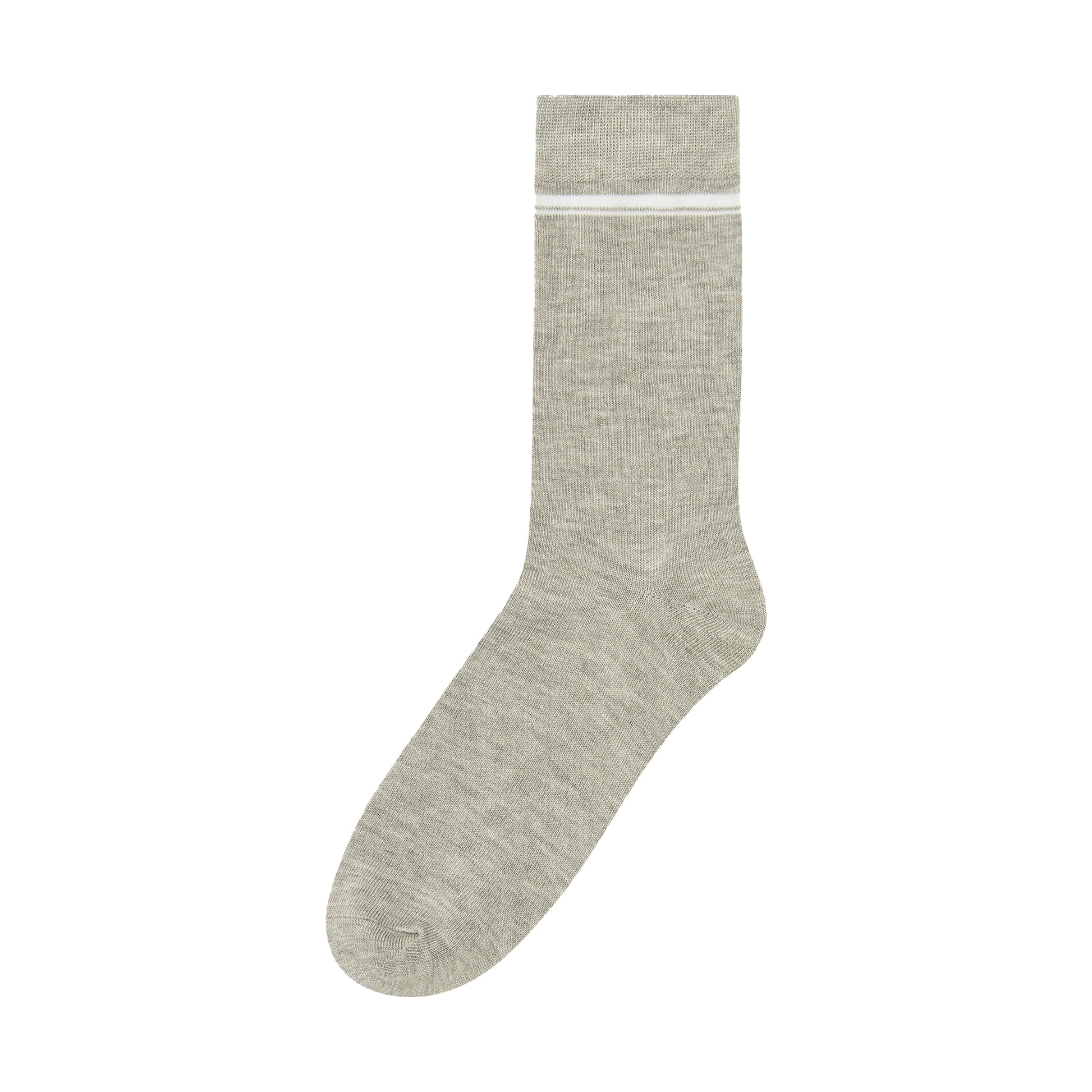 Black-Grey-White - Side - Ben Sherman Mens Stripe Bamboo Socks (Pack of 3)