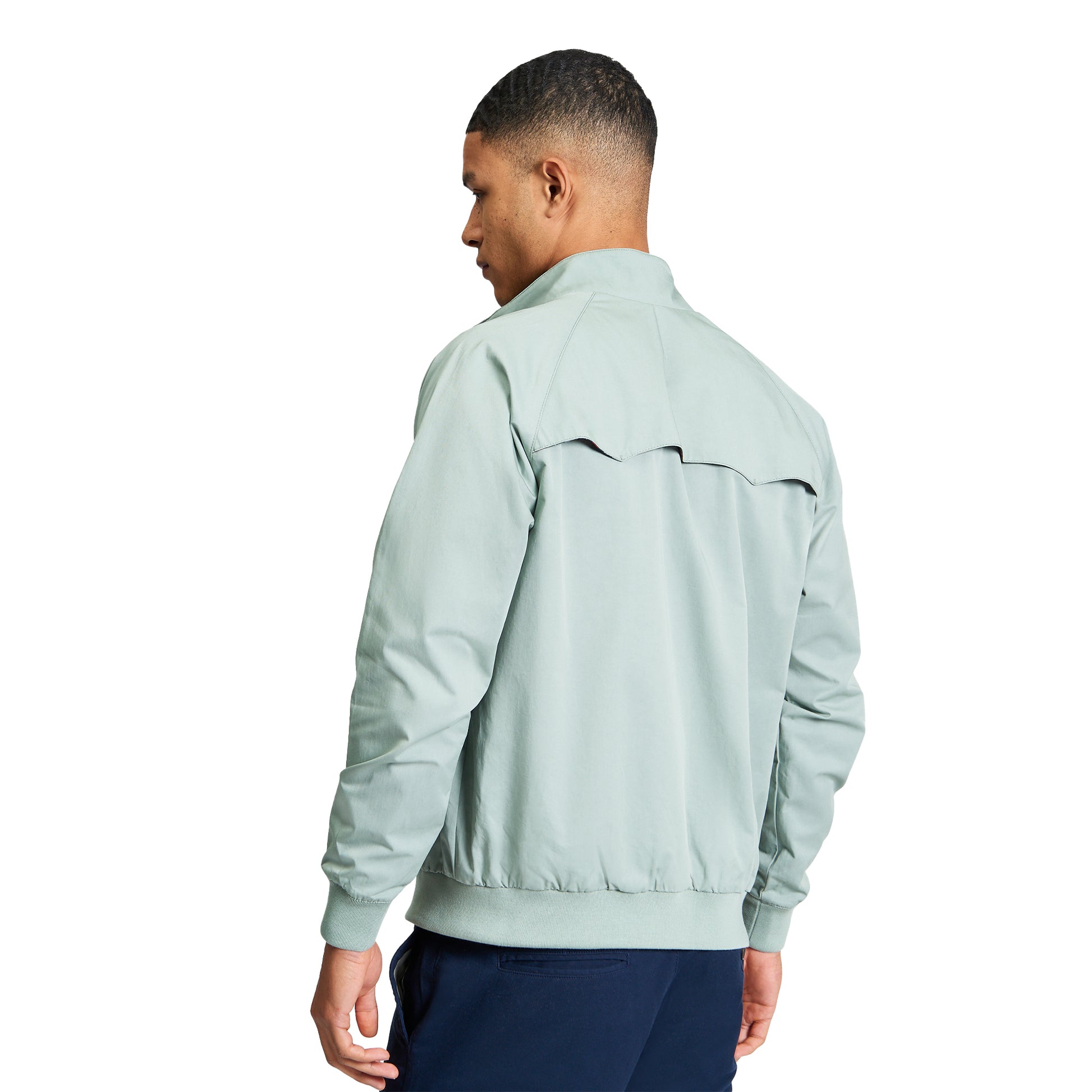 Sage - Back - Ben Sherman Mens Harrington Signature Jacket