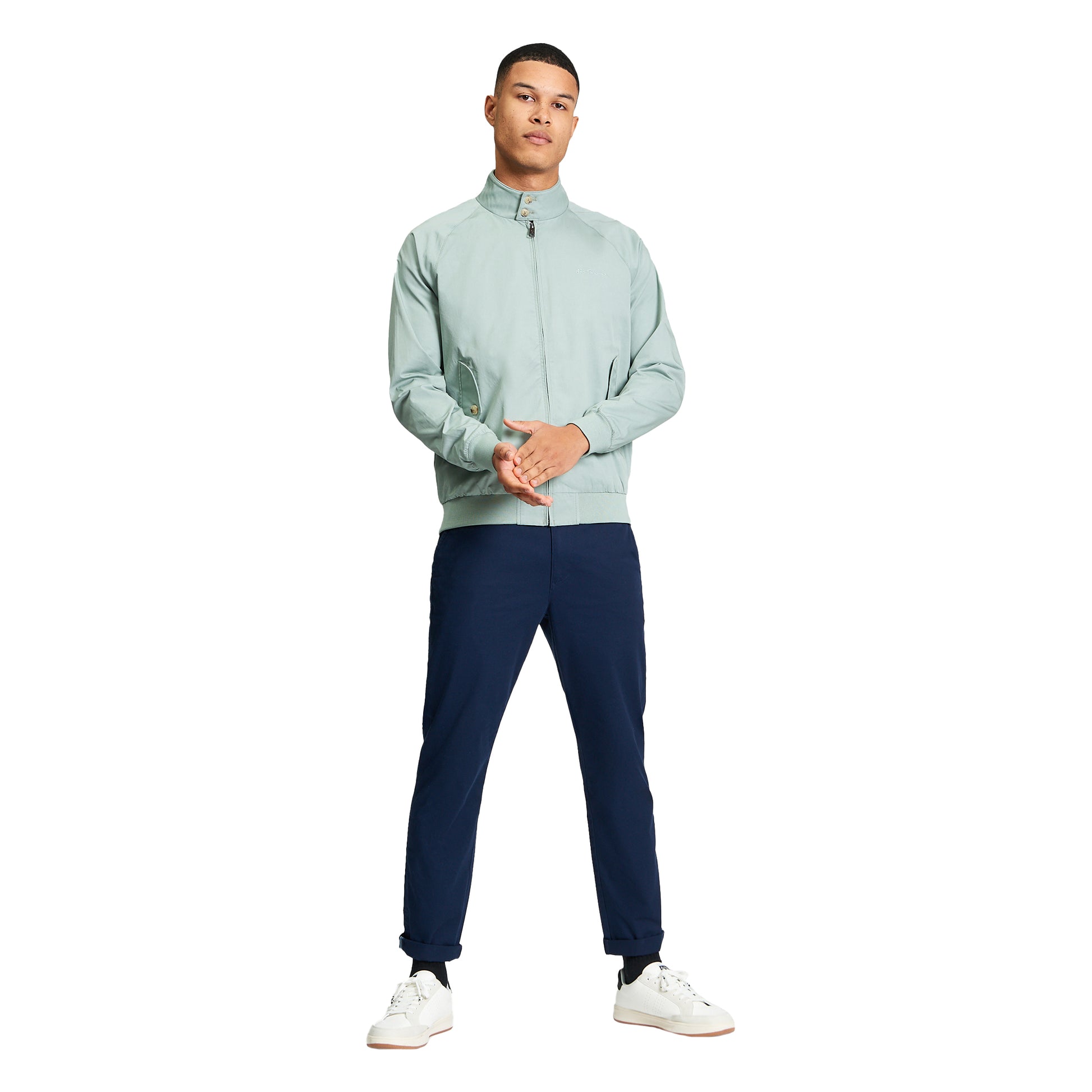Sage - Lifestyle - Ben Sherman Mens Harrington Signature Jacket