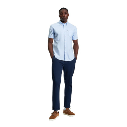 Sky - Lifestyle - Ben Sherman Mens Signature Oxford Short-Sleeved Shirt