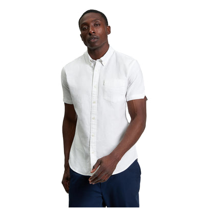 White - Front - Ben Sherman Mens Signature Oxford Short-Sleeved Shirt