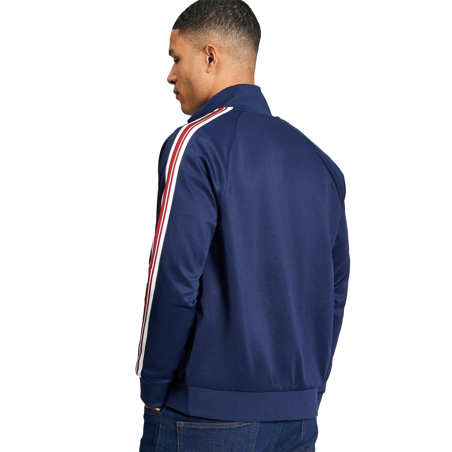 Dark Navy - Back - Ben Sherman Mens House Taped Track Top