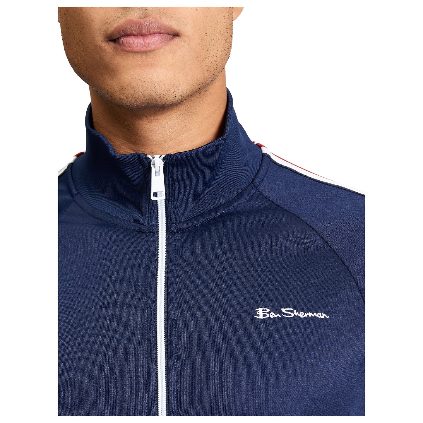 Dark Navy - Side - Ben Sherman Mens House Taped Track Top