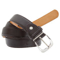 Brown - Front - Forest Belts Mens One Inch Bonded Real Leather Belt