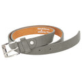 Grey - Front - Forest Mens Thin Real Leather Belt