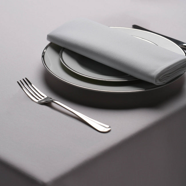 Medrite Grey - Back - Belledorm Amalfi Rectangular Table Cloth