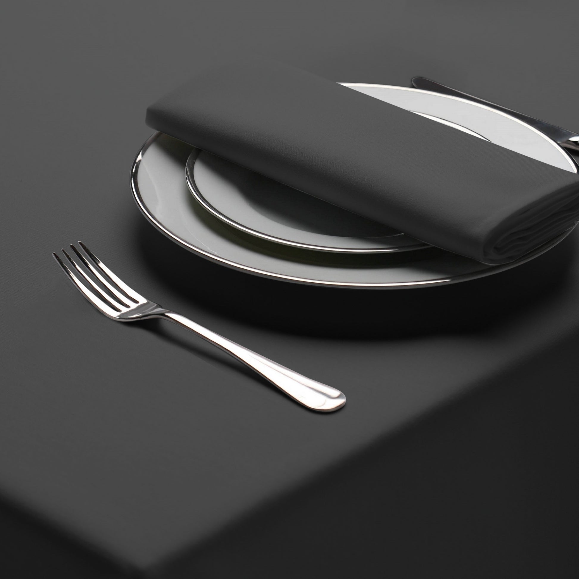 Pewter - Back - Belledorm Amalfi Rectangular Table Cloth