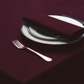 Maroon - Front - Belledorm Amalfi Round Table Cloth