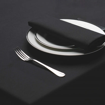 Black - Front - Belledorm Amalfi Round Table Cloth