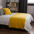 Saffron Yellow - Front - Belledorm Crompton Quilted Bed Runner