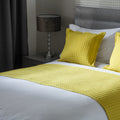 Saffron Yellow - Back - Belledorm Crompton Quilted Bed Runner