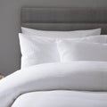 White - Back - Belledorm Waffle Weave Cotton Cover Set