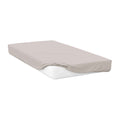 Oyster - Front - Belledorm 200 Thread Count Egyptian Cotton Fitted Sheet