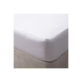 White - Back - Belledorm 200 Thread Count Egyptian Cotton Fitted Sheet
