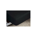 Black - Back - Belledorm 200 Thread Count Egyptian Cotton Fitted Sheet