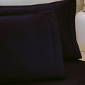 Black - Back - Belledorm 200 Thread Count Egyptian Cotton Housewife Pillowcases (Pair)