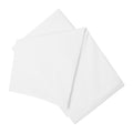 White - Front - Belledorm 200 Thread Count Cotton Percale Flat Sheet